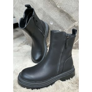 Amanda Low Ankle Boots- Black