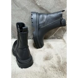Amanda Low Ankle Boots- Black