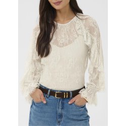 Amelie Lace blouse- Moonbeam white