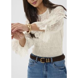 Amelie Lace blouse- Moonbeam white