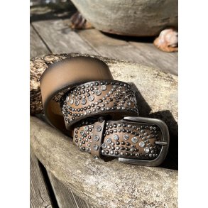 Angel studded Belt SA479- Taupe