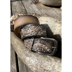 Angel studded Belt SA479- Taupe