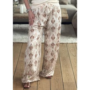 Jasmin Stone Loose Pants- Brown
