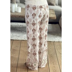 Jasmin Stone Loose Pants- Brown