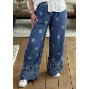 Angela Loose Pants- Denim Blue