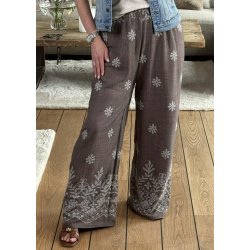 Angela Loose Pants- Brown