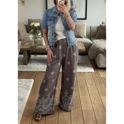 Angela Loose Pants- Brown