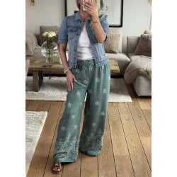 Angela Loose Pants- Green