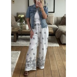 Angela Loose Pants- White