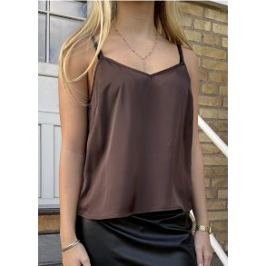 Angelia Strap Top- Coffee Bean