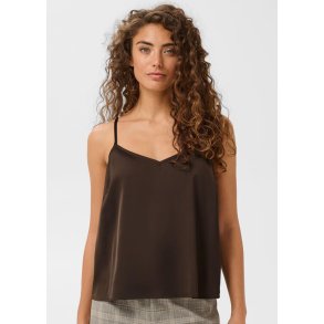 Angelia Strap Top- Coffee Bean