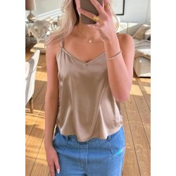 Angelia Strap Top- Dune