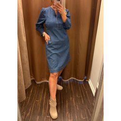 Arpa Short Dress- Dark Blue Wash