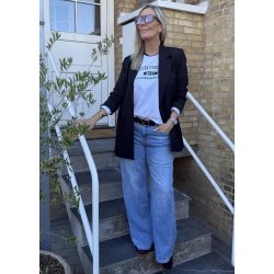 Abarna Loose Fit Jeans- Light Blue
