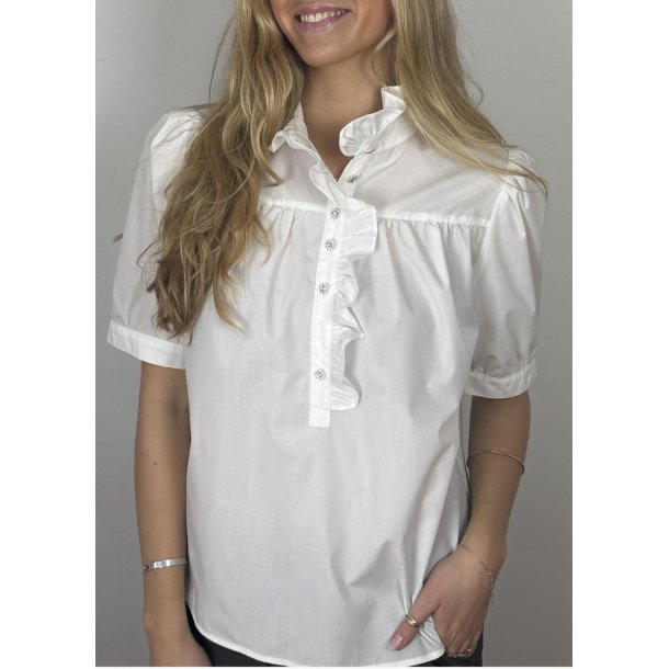 Ariana Similistone Blouse- White