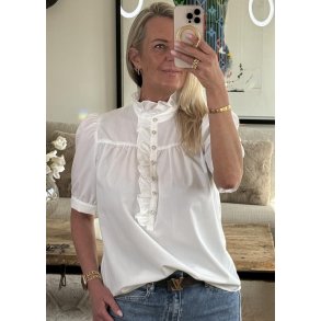 Ariana Similistone Blouse- White