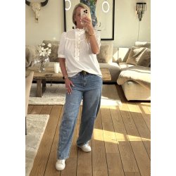 Ariana Similistone Blouse- White M