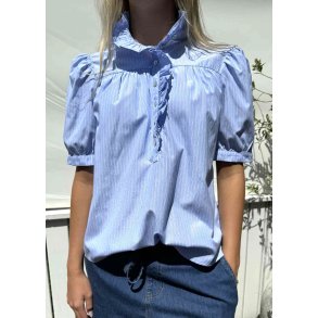 Arianna ss Blue Stripe Blouse