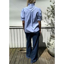 Arianna ss Blue Stripe Blouse