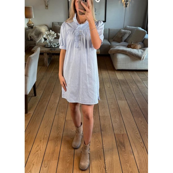 Arianna Dress - Blue Stripe