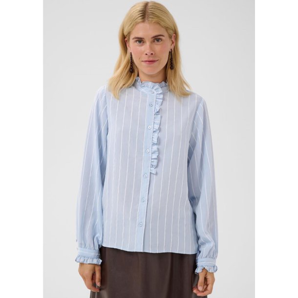 Arin Blouse- Blue/white Stripe