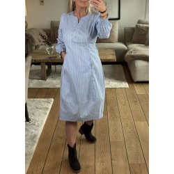 Art Dress- Blue stripe