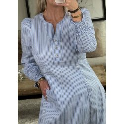 Art Dress- Blue stripe
