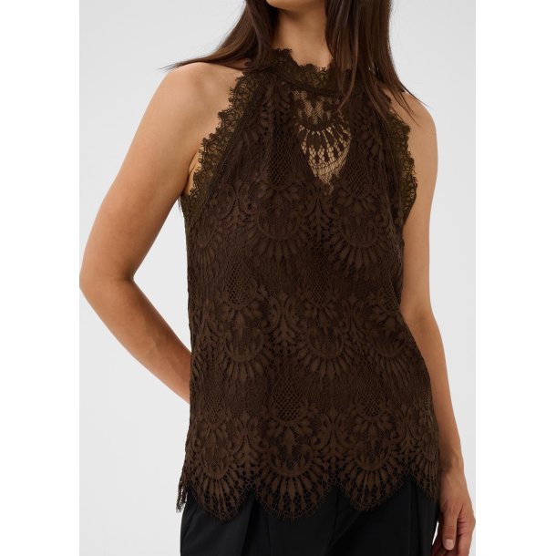 Arto Okram Halter Top- Coffee 