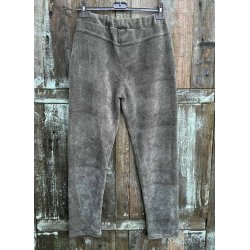 Stretchy Velvet Pants- Khaki
