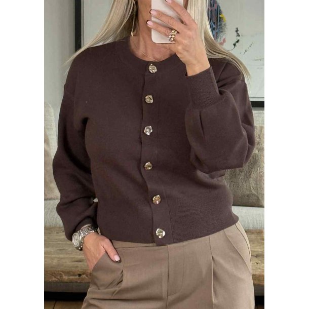 Balia Reynard Cardigan- Seal Brown
