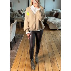 Belle Mw Coated Legging- Java