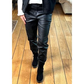 Belle Lisa Coated Pants- black