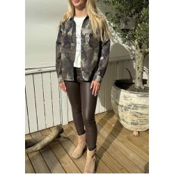 Belle Mw Coated Legging- Seal Brown