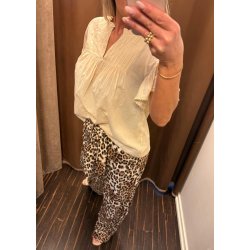 Belle ss blouse- Smoke Gray