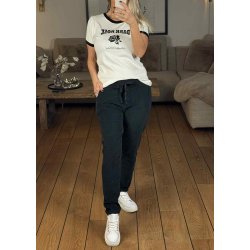 Belle Stretchy Velvet Pants- Black