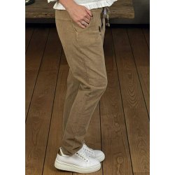 Belle Stretchy Velvet Pants- Camel