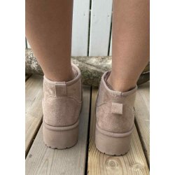Bello Chunky Teddy Boots- Khaki