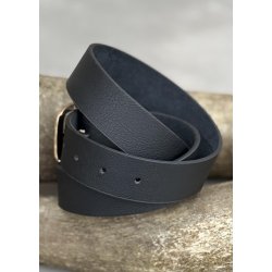 Belt W. Recangular Gold Bukle-Black