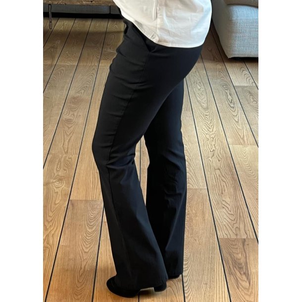 Benghta Long Flare Pants- Black