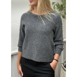 Betty Pullover- Grey melange