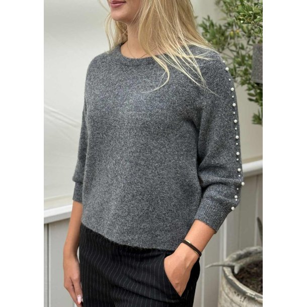 Betty Pullover- Grey melange