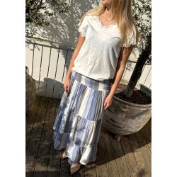 Biana Lace T-shirt- Spring Gardenia