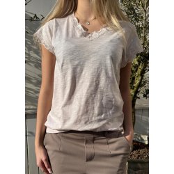 Biana Lace T-shirt- mauve Chalk