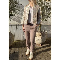 Biana Lace T-shirt- mauve Chalk