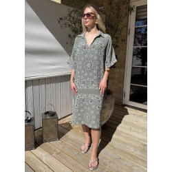 Bianca Tunic Dress W. Pocket- Olive