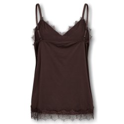 Bicco Lace Strap Top- Mole