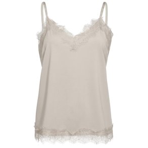 Bicco Lace Strap Top- Moonbeam