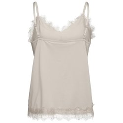 Bicco Lace Strap Top- Moonbeam