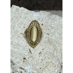 Big Stone Gold Ring- Pearlmore