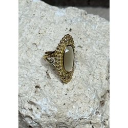 Big Stone Gold Ring- Pearlmore